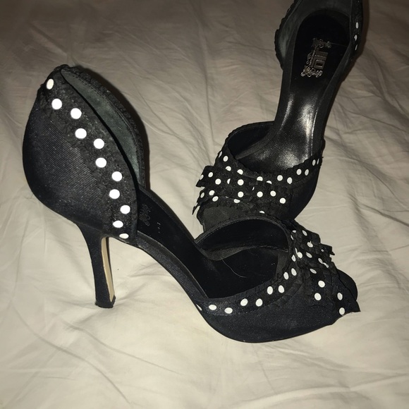 Jennifer Lopez // Poka Dot Peep Toe Pumps - Picture 4 of 5